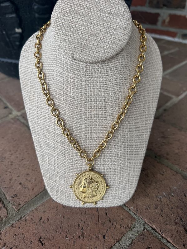 Water Resistant Coin Necklace