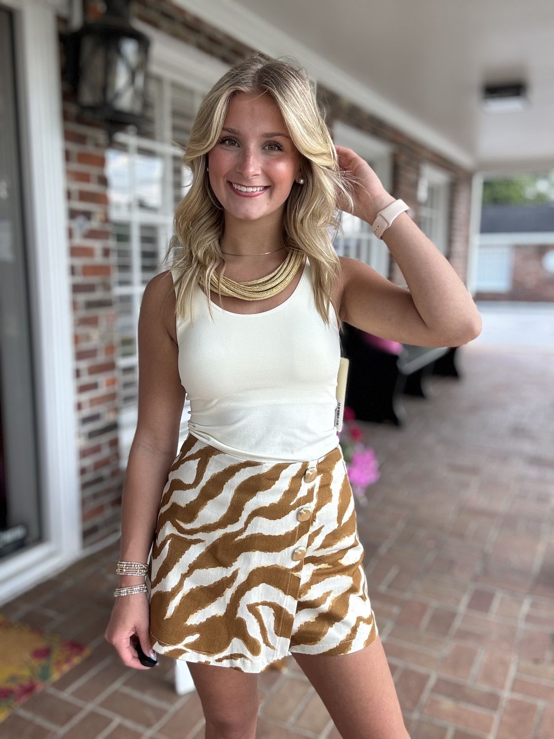 Worth the Risk, Animal Print Skort
