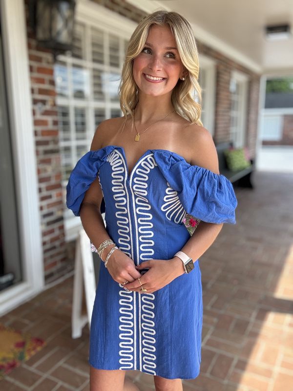 No Explanation Needed, Off Shoulder Linen Dress