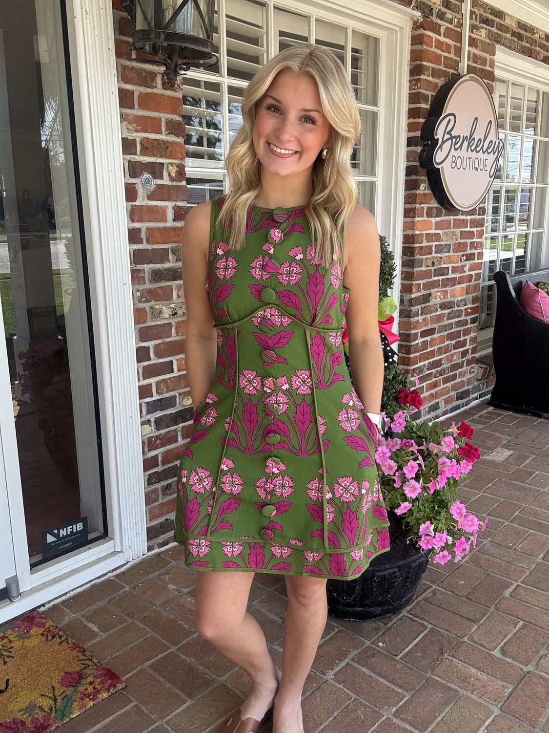 Bloom with Confidence, Button Front Dress