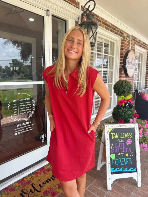 A Better Plan, Polo Collared Knit Dress