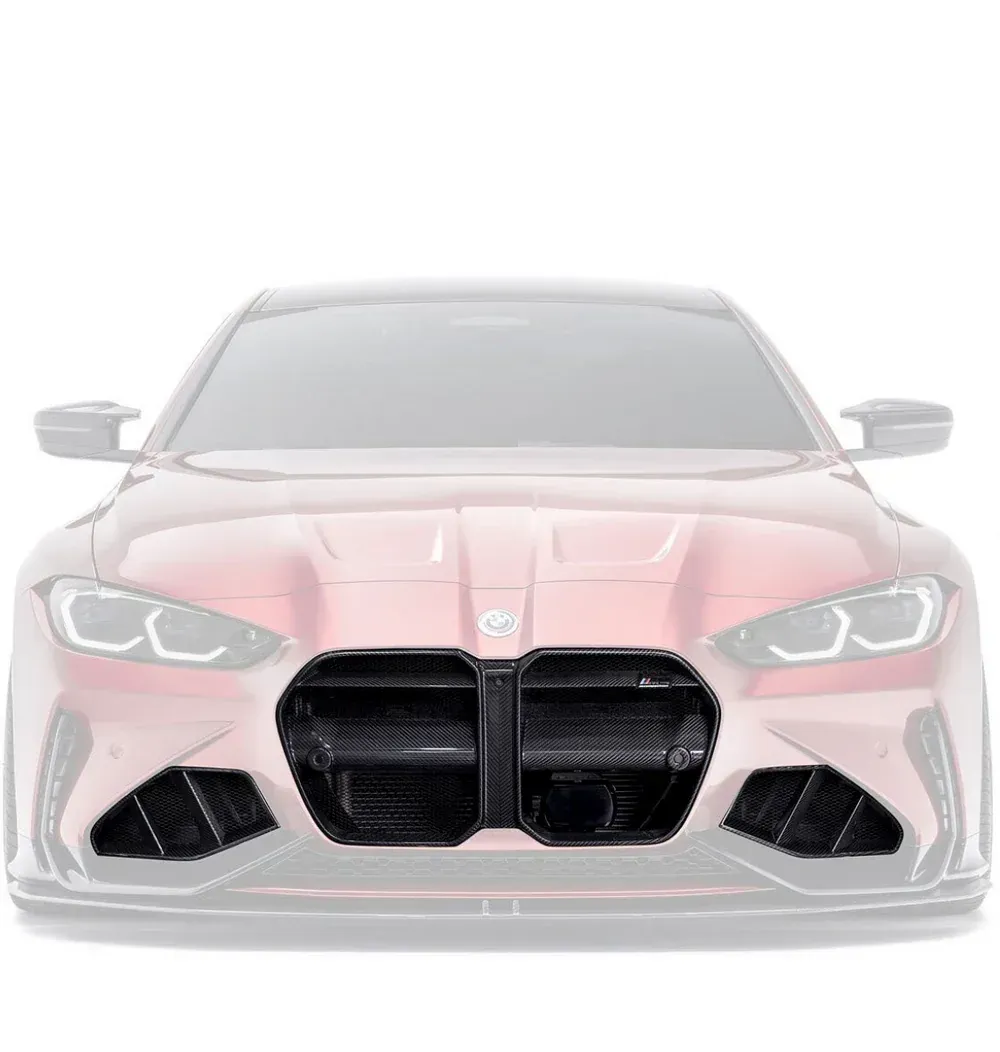 BMW M3 G80 G81 & M4 G82 G83 Pre-Preg Carbon Fibre Front Grilles & Front Ducts Set by Adro (2021+)