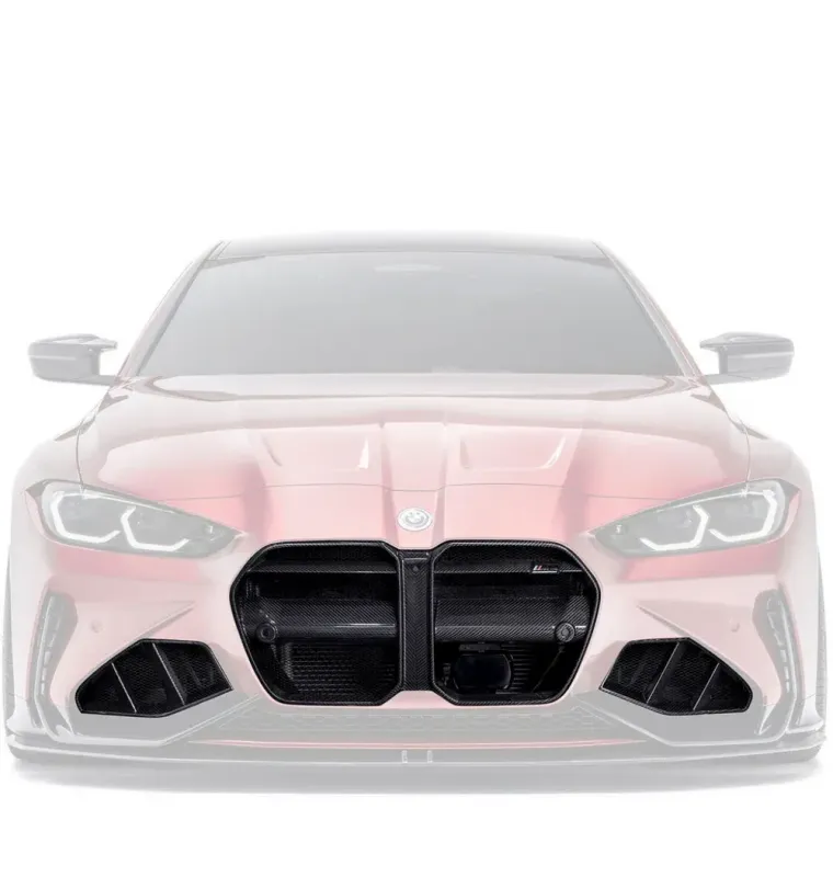 BMW M3 G80 G81 & M4 G82 G83 Pre-Preg Carbon Fibre Front Grilles & Front Ducts Set by Adro (2021+)
