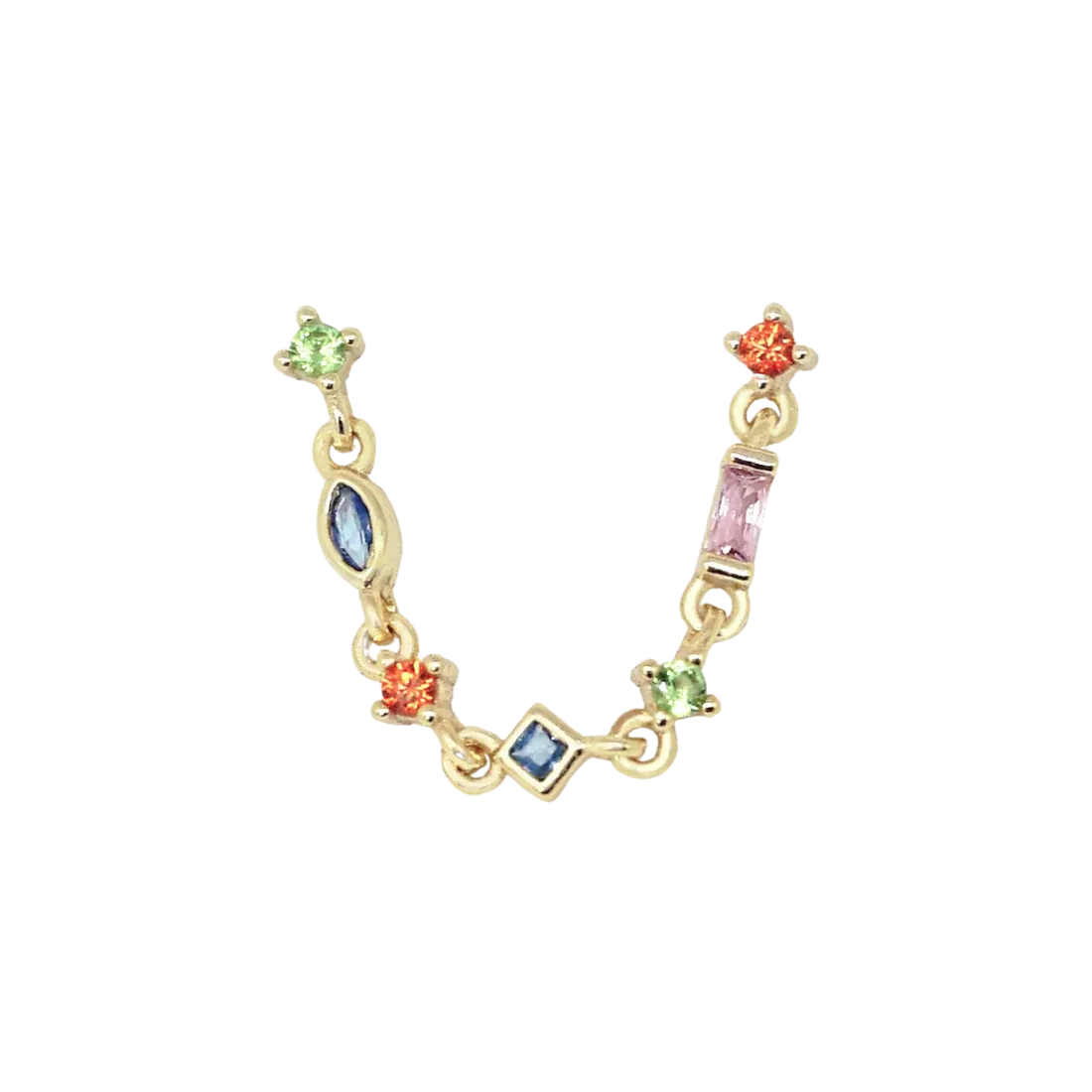 Rainbow elegance oorbel