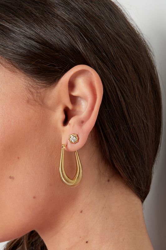 All wired up earrings silver