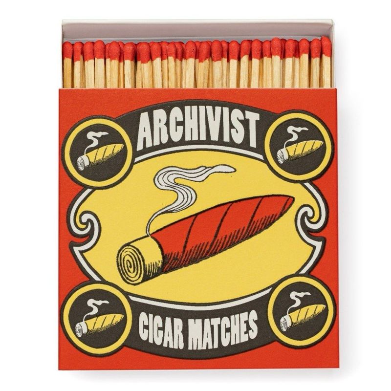 Cigar Matches by Archivist Gallery, offered by Maison Maeva, in vintage 1970s style with an elegant, classic look.