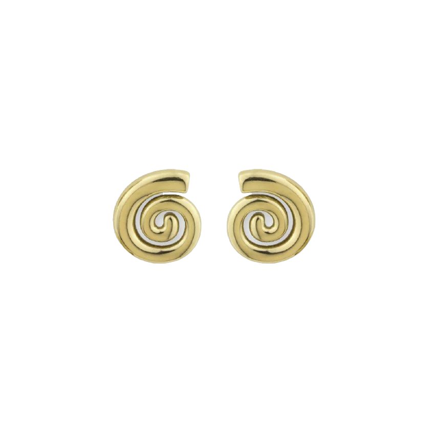 Golden Swirl Studs
