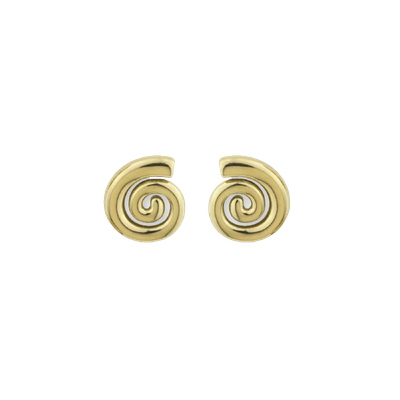 Golden Swirl Studs