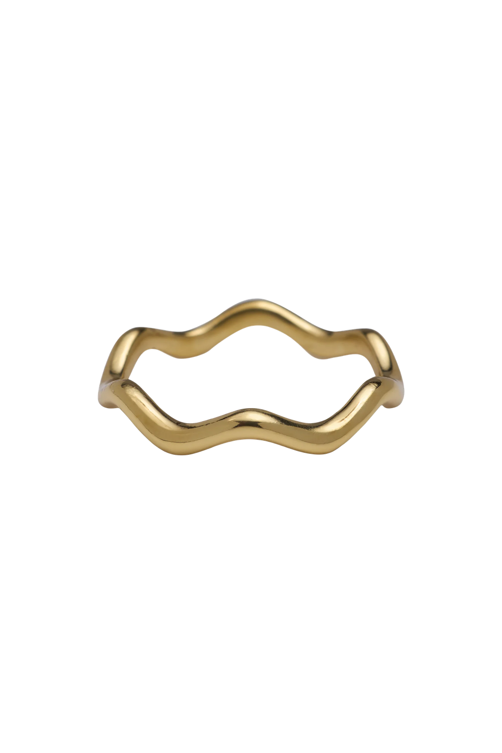 Zig Zag Brass Ring, handmade in Bali, Maison Maeva, featuring a unique zigzag design.