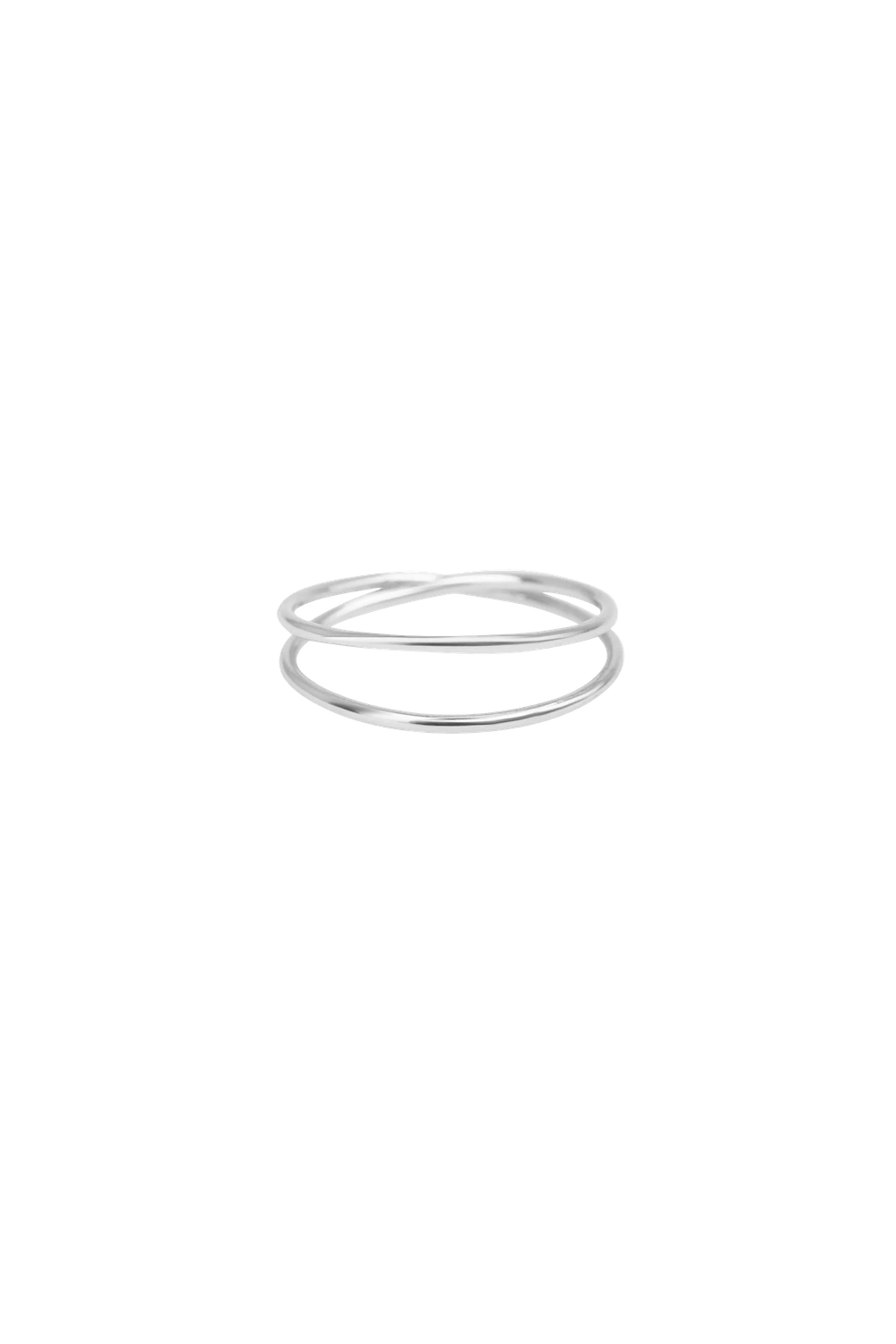 Double Twisted Zilver ring