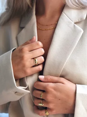 Stripes Brass ring