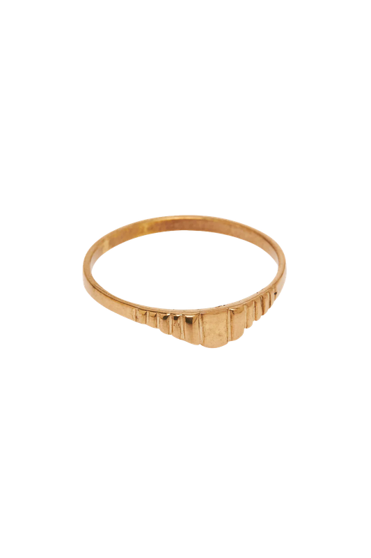 Stripes Brass ring