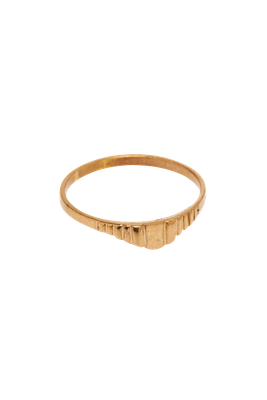Stripes Brass ring