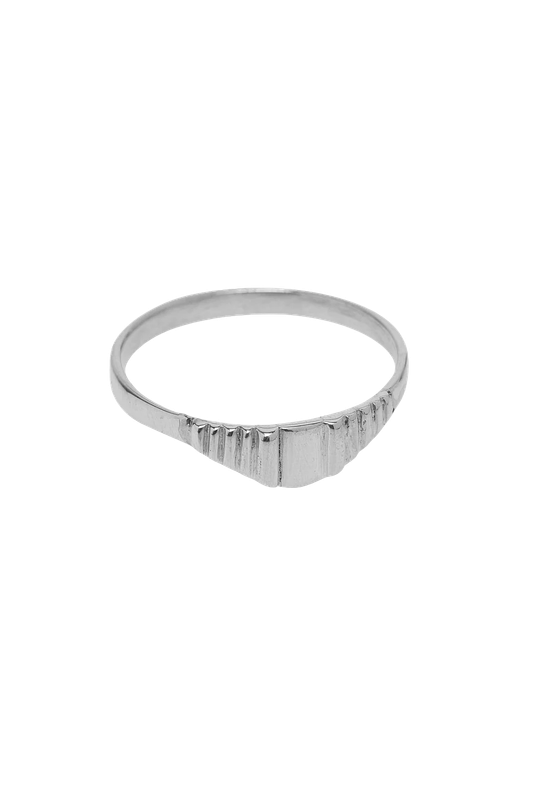 Silver Stripes ring