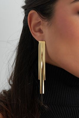 Waterfall Silver Party earrings
