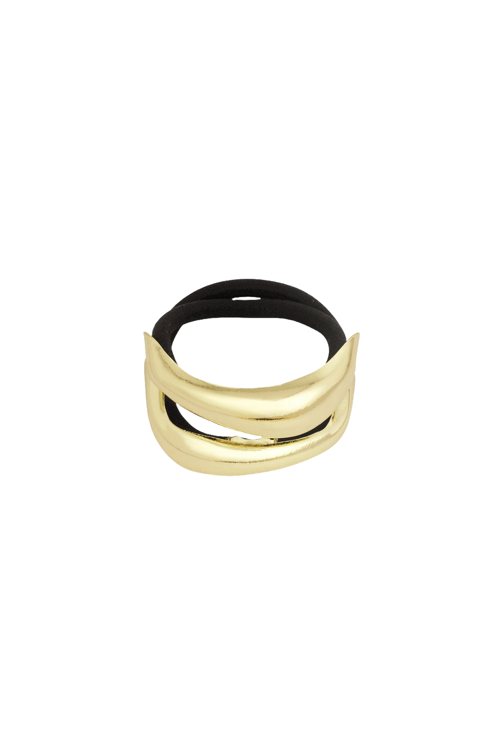 Double Open Bold Gold Hair elastic