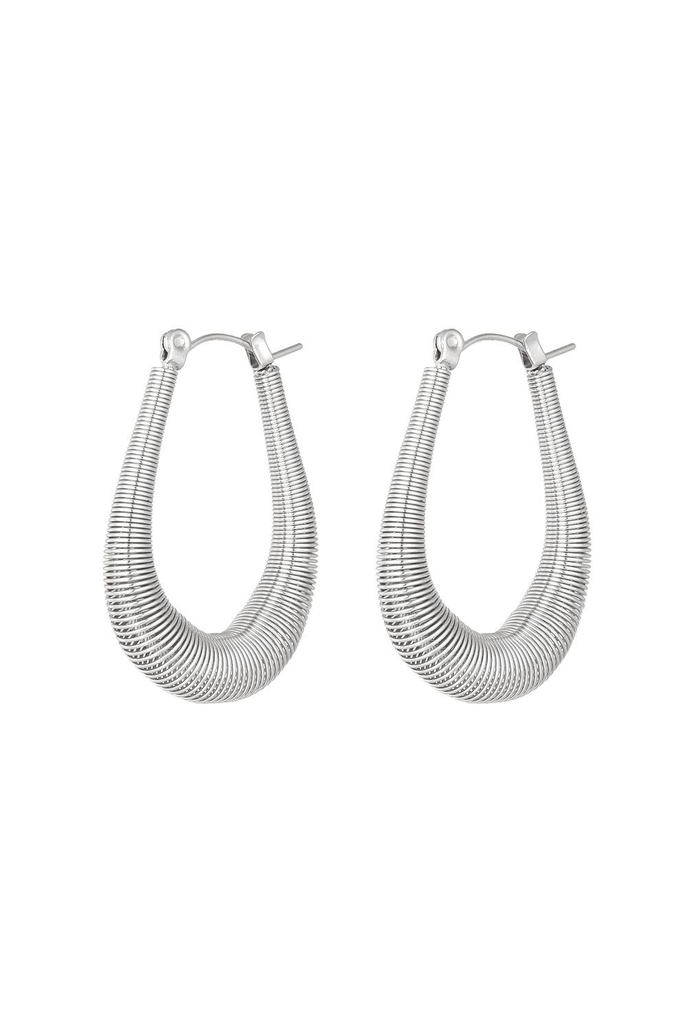 All wired up earrings silver