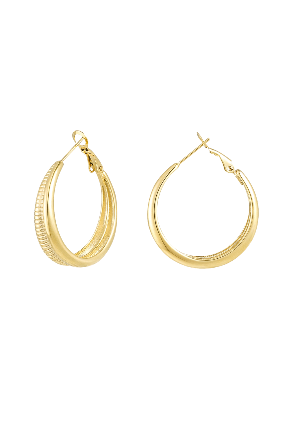 Snake structured earrings