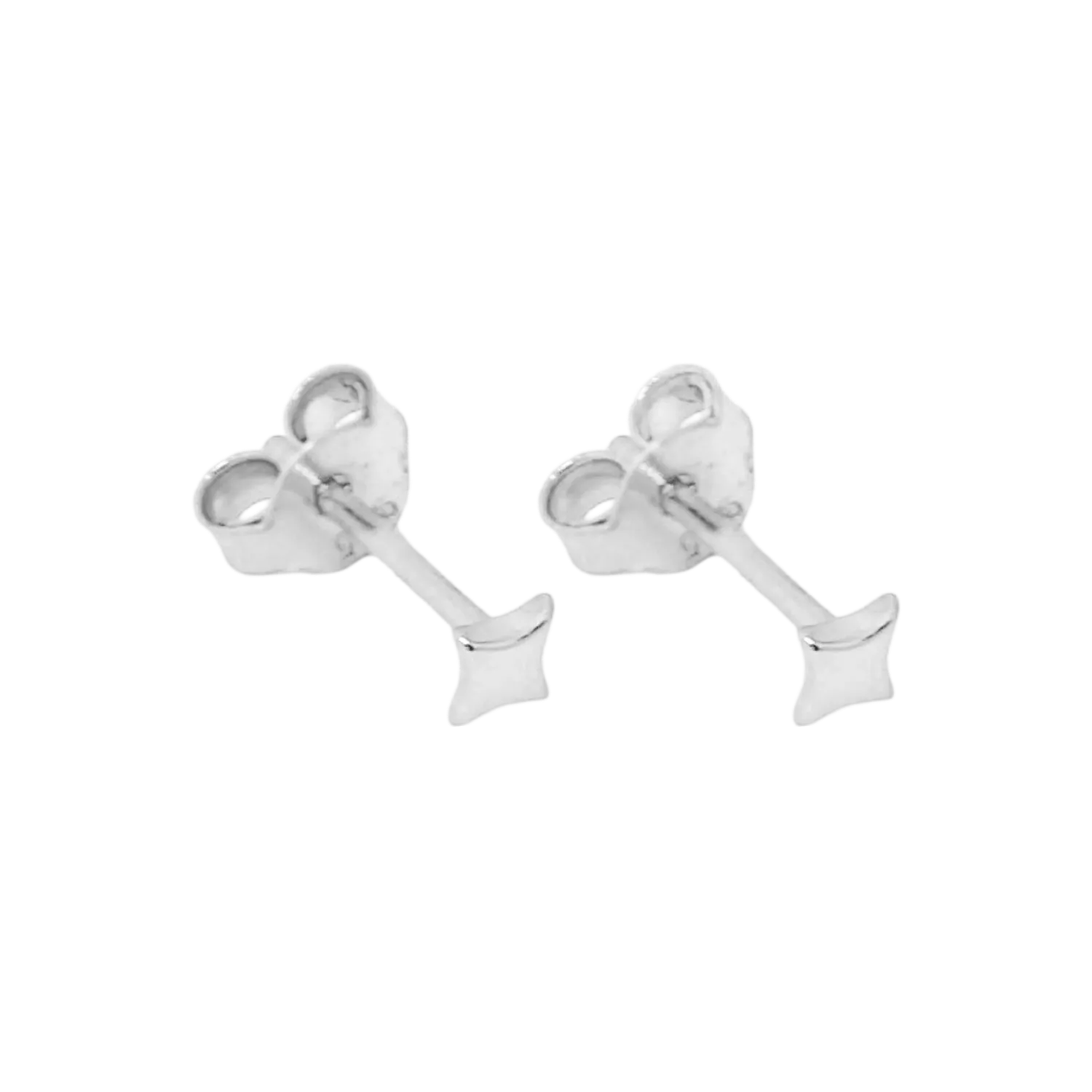 Sparkle Star Studs Silver