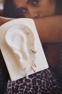 Tiny Warrior Studs Silver