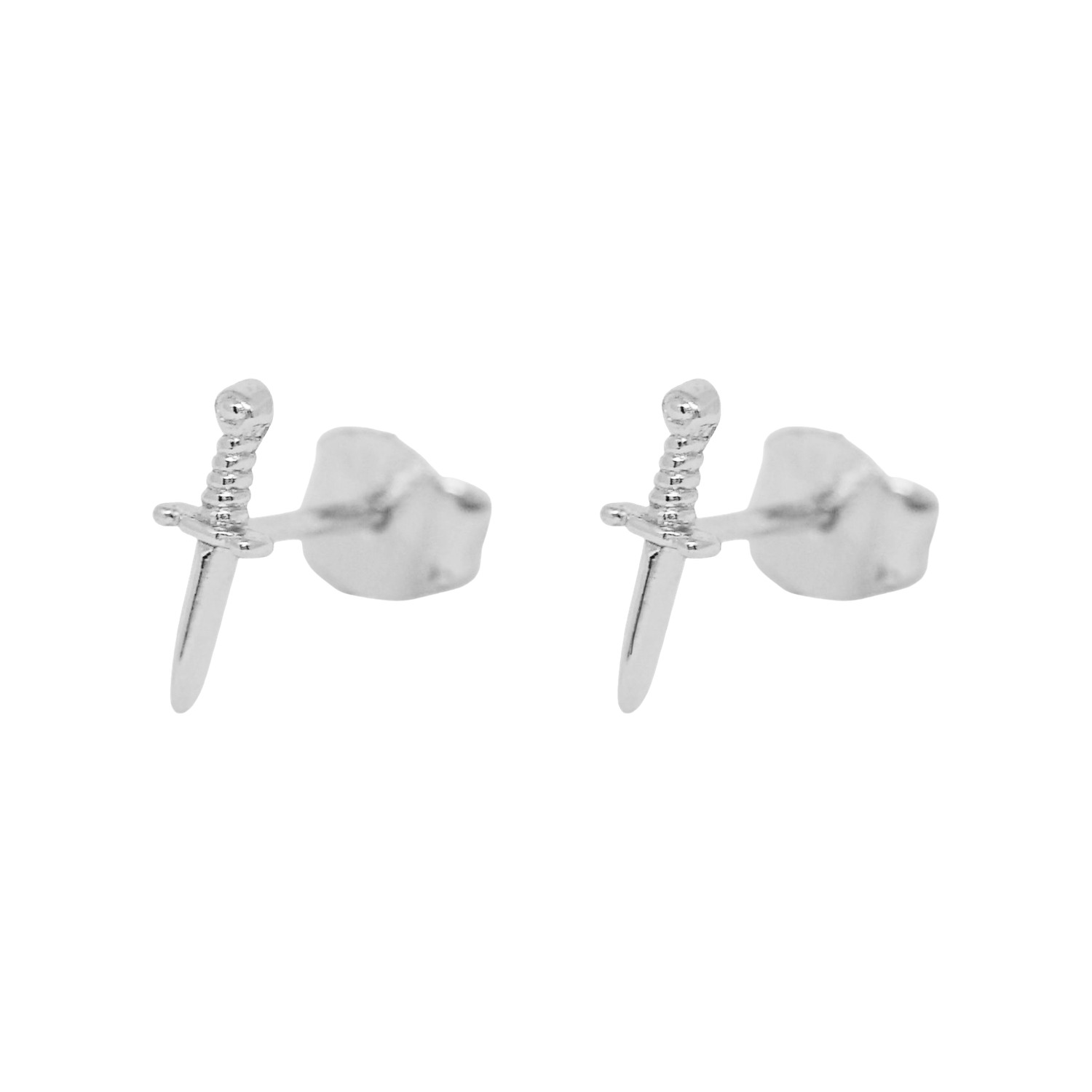 Tiny Warrior Studs Silver
