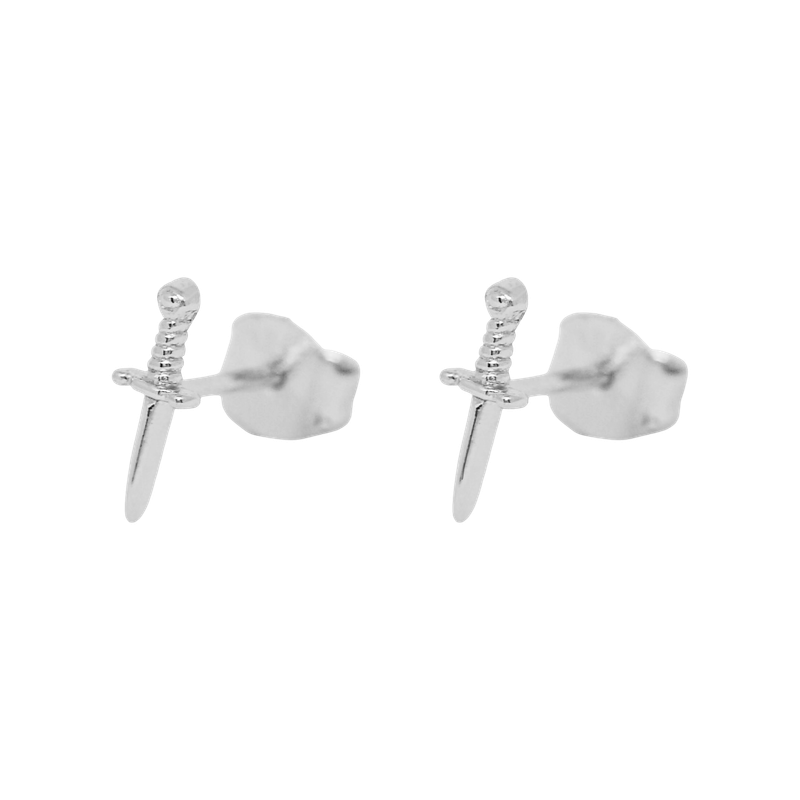 Tiny Warrior Studs Silver