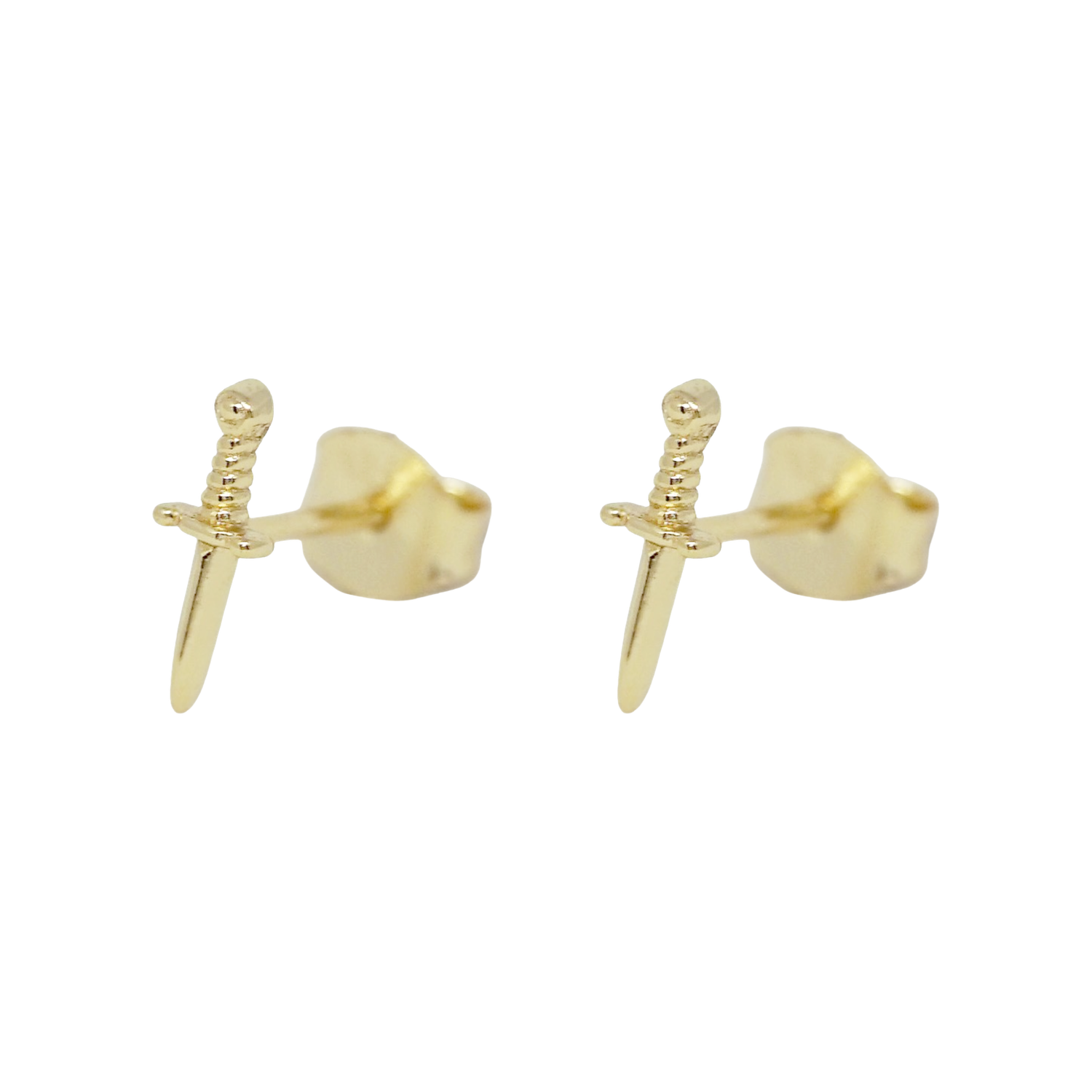 Tiny Warrior Studs Goldplated