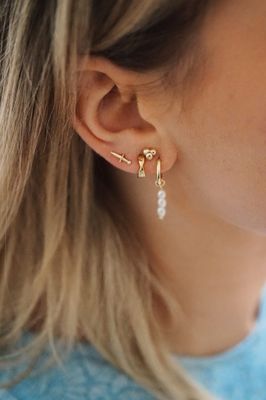 Tiny Warrior Studs Goldplated