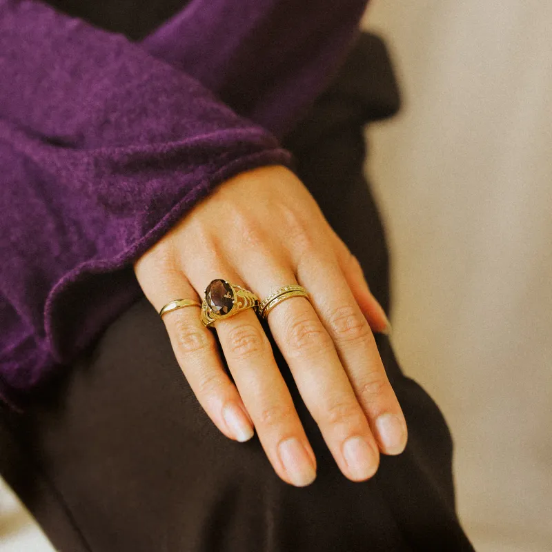 Petit Dome pinky ring