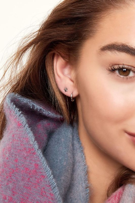 Creoles Basic XXS silver