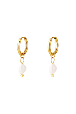 Tiny sweet water pearl earrings