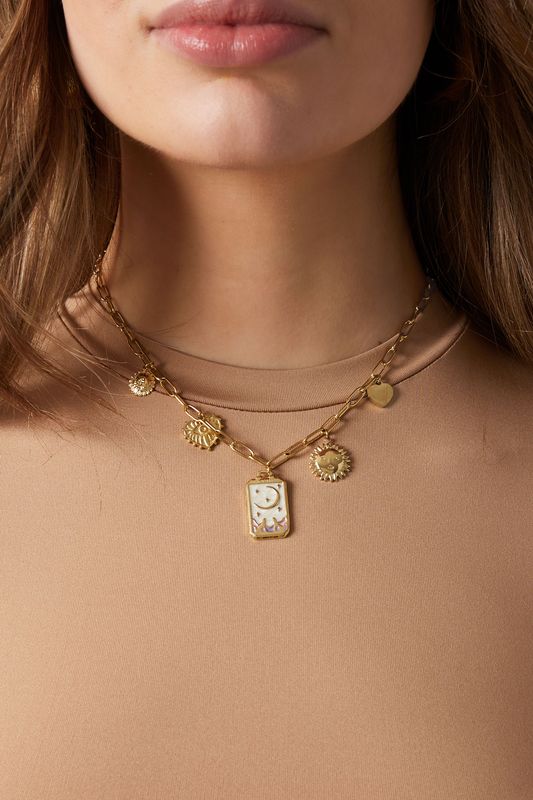 Charm necklace magic moon