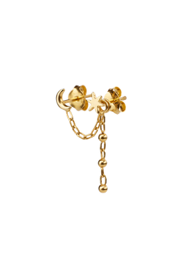 Tiny star moon chain
