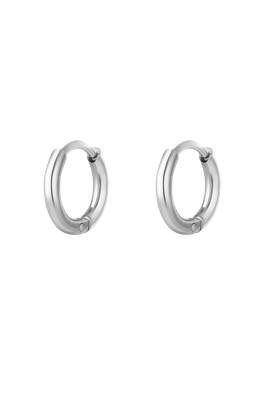 Creoles Basic XXS silver