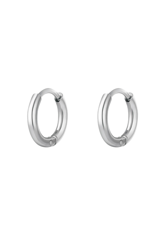 Creoles Basic XXS silver