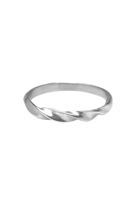 Silver Tiny Wave Ring, handcrafted in Bali from 925 silver with a subtle wave design – Maison Maeva.