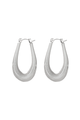 All wired up earrings silver