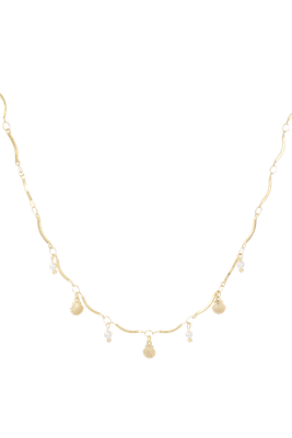 Wavy pearls necklace