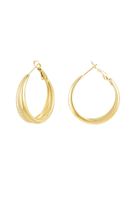Snake structured earrings