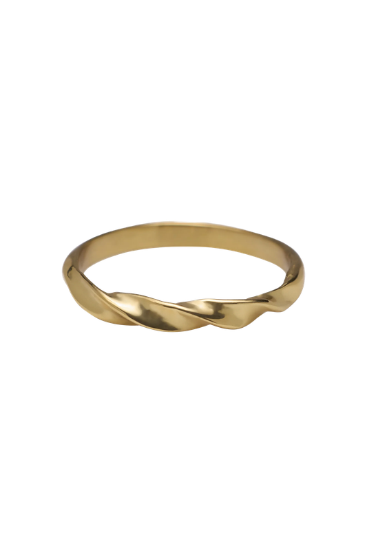Tiny Wave Brass ring