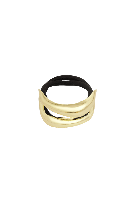 Double Open Bold Gold Hair elastic
