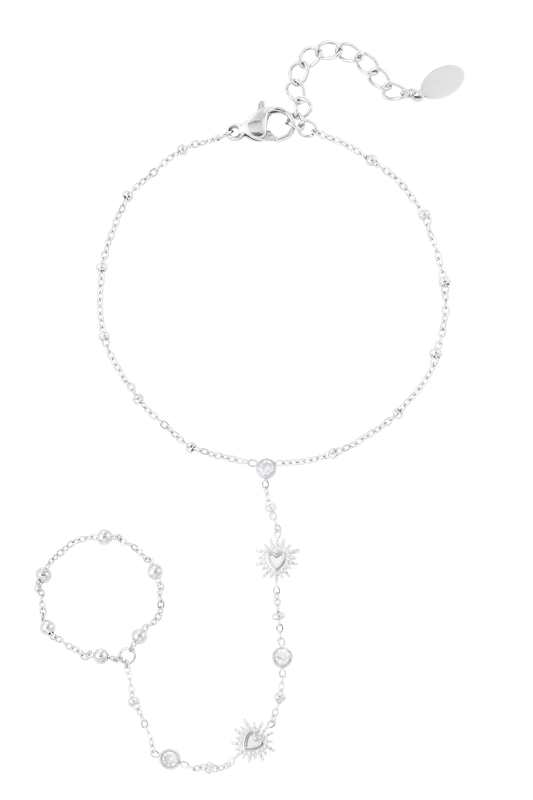 Silver Sunny hand bracelet