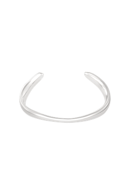 Classic Wave Silver bangle