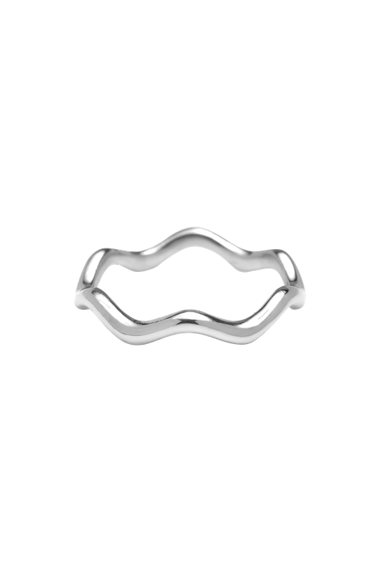 Zig Zag Silver ring