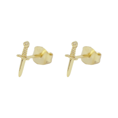 Tiny Warrior Studs Goldplated