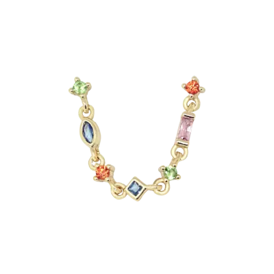 Rainbow elegance oorbel