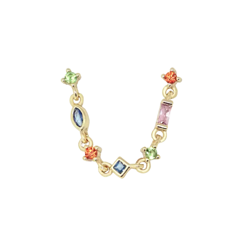 Rainbow elegance oorbel