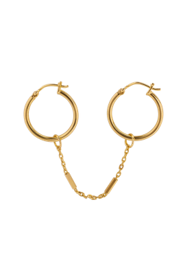 Double Hoop Chain earrings