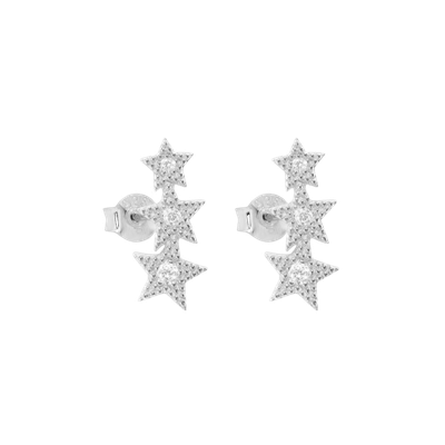 Twinkling Star Studs Silver