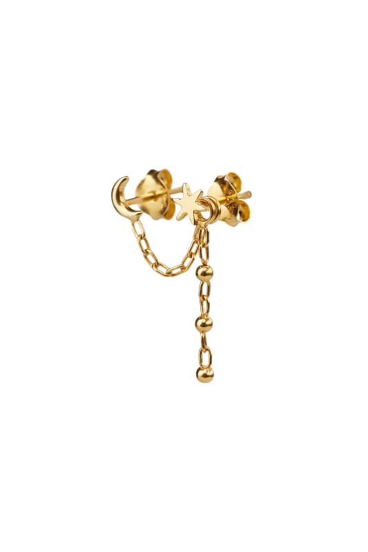 Tiny star moon chain